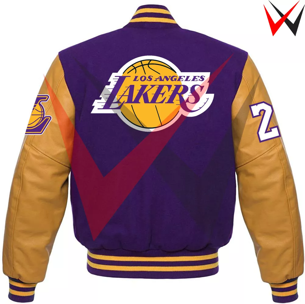 Los Angeles Lakers Color Block Varsity Jacket