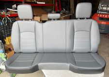 19-24 Oem Dodge Ram 1500 Crew Cab Rear Seat...grey...vinyl...bench Seat