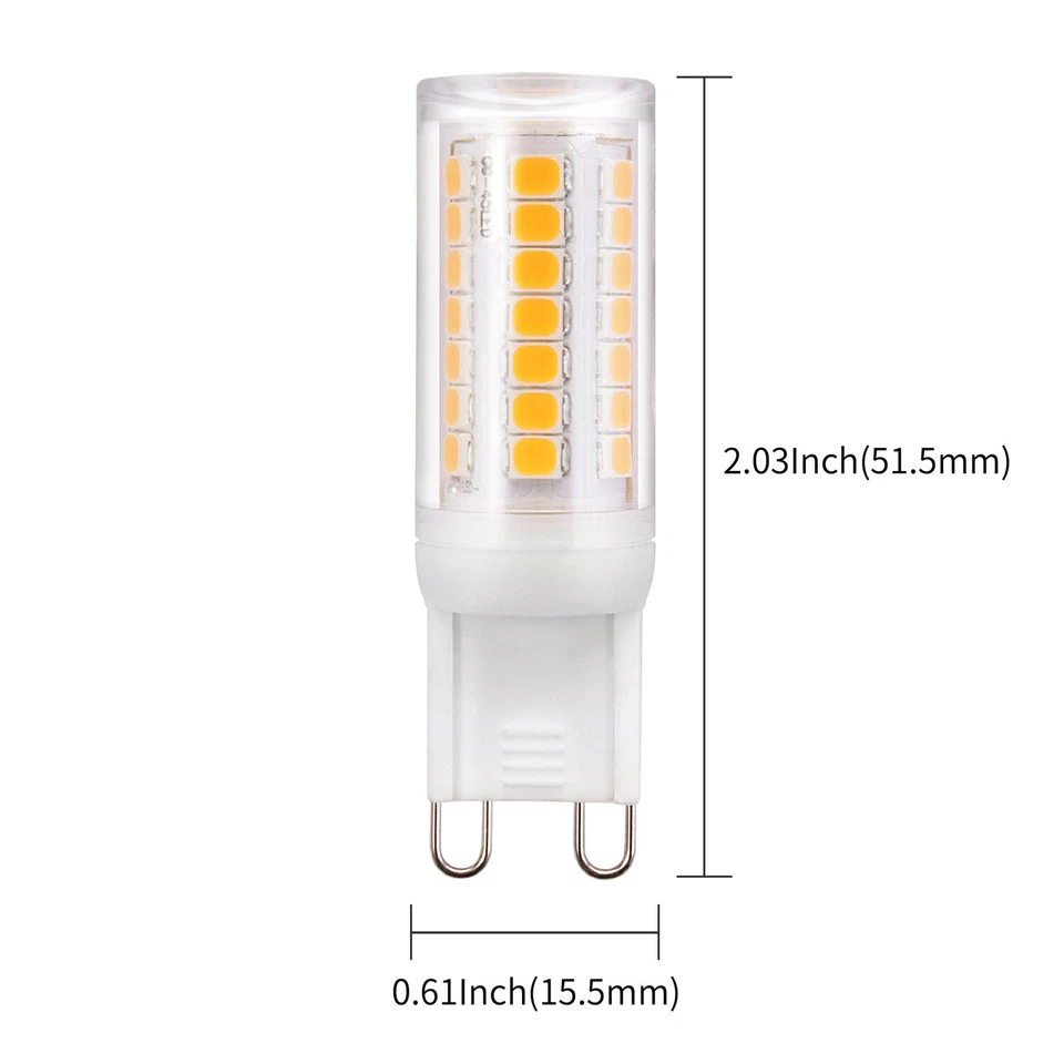Harmobrite 6-PACK Dimmable 3W G9 LED Bulb, 40W Halogen Equivalent G9 Light Bulbs - Image 4 of 4