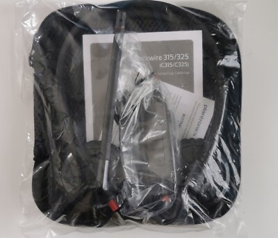 Plantronics Blackwire 325 Headset Schwarz mit Controller und Reisebeutel NEU!! 