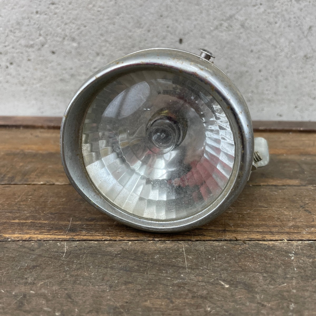 Vintage Front Bicycle Light Headlight PARTS Chrome Teardrop