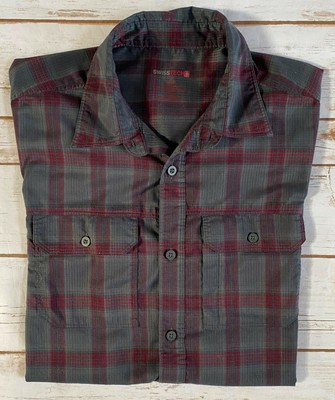 SWISS TECH SHORT SLEEVE BUTTON DOWN 