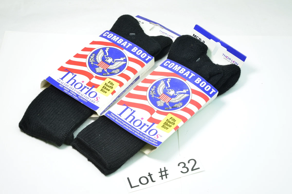 2 Thorlo Military Combat Boot Socks THICK CUSHION SMALL Size 4