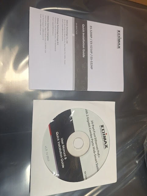 Edimax 24 ES-5224P port 10/100mbps Fast Ethernet PoE Network Switch - Image 2 of 4