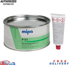 MIPA P51 2K Fibreglass Filler 1.8KG – Waterproof Green Putty + Hardener