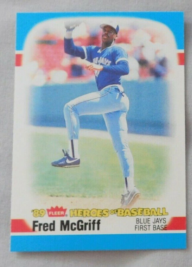 1989 Fleer Woolworth Heroes Of Baseball Fred McGriff Atlanta Braves