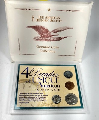 The American Historic Society Genuine Coin Collection 4 Decades Of 