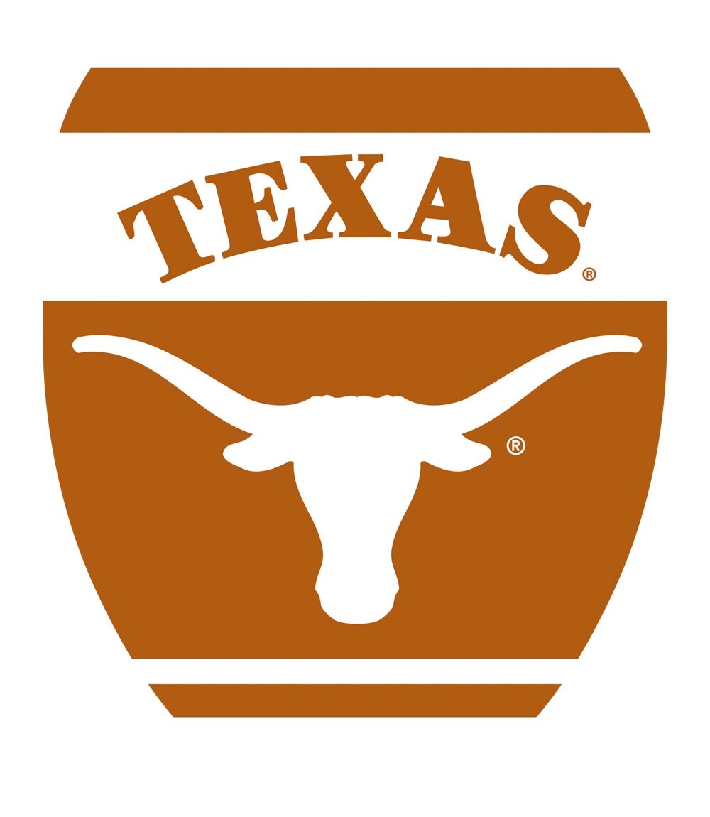 Officially NCAA Licensed-Texas Longhorns Toilet Tattoos-Elongated