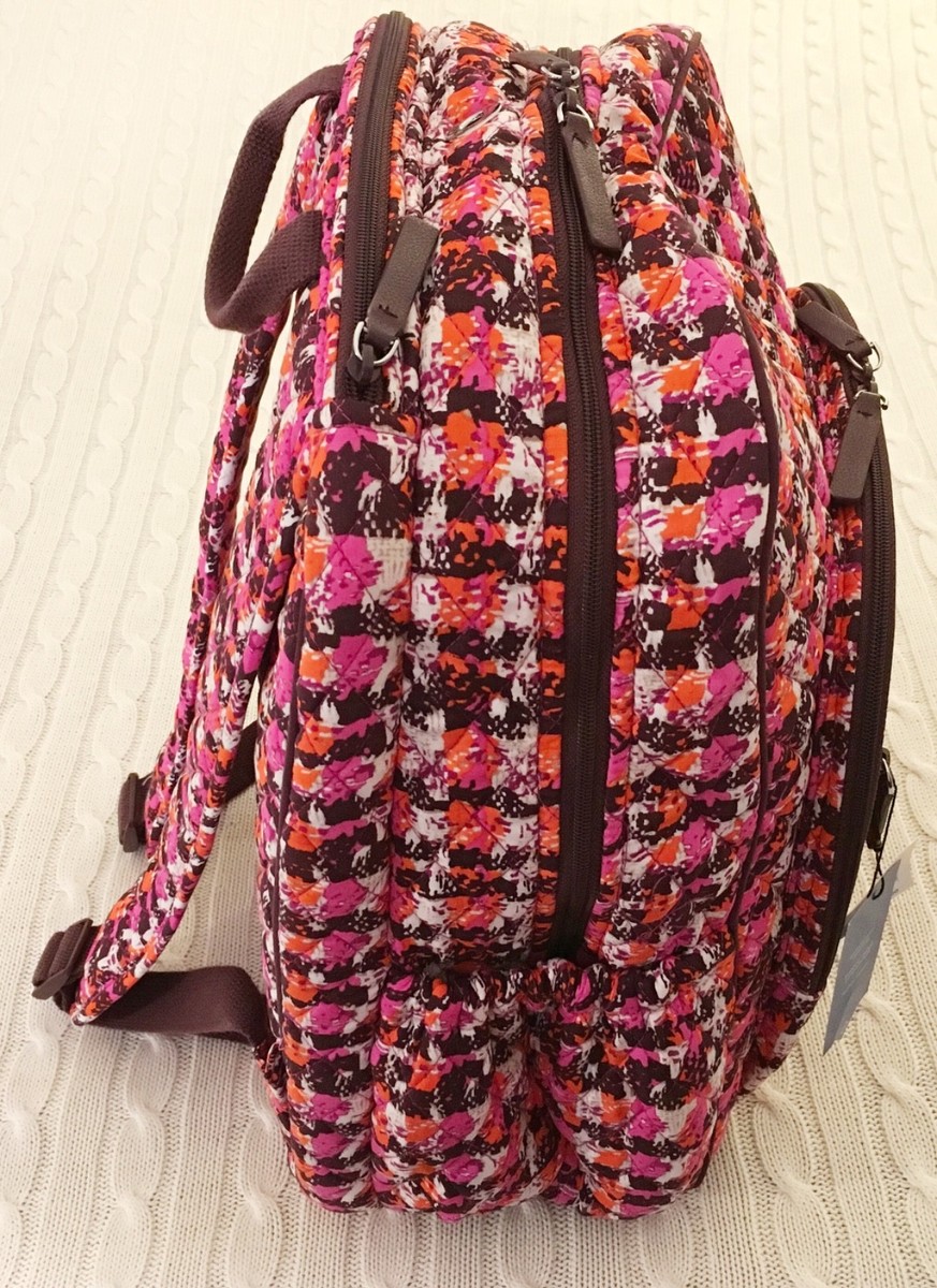 Vera Bradley Campus Tech Backpack Houndstooth Tweed College  display picture 3