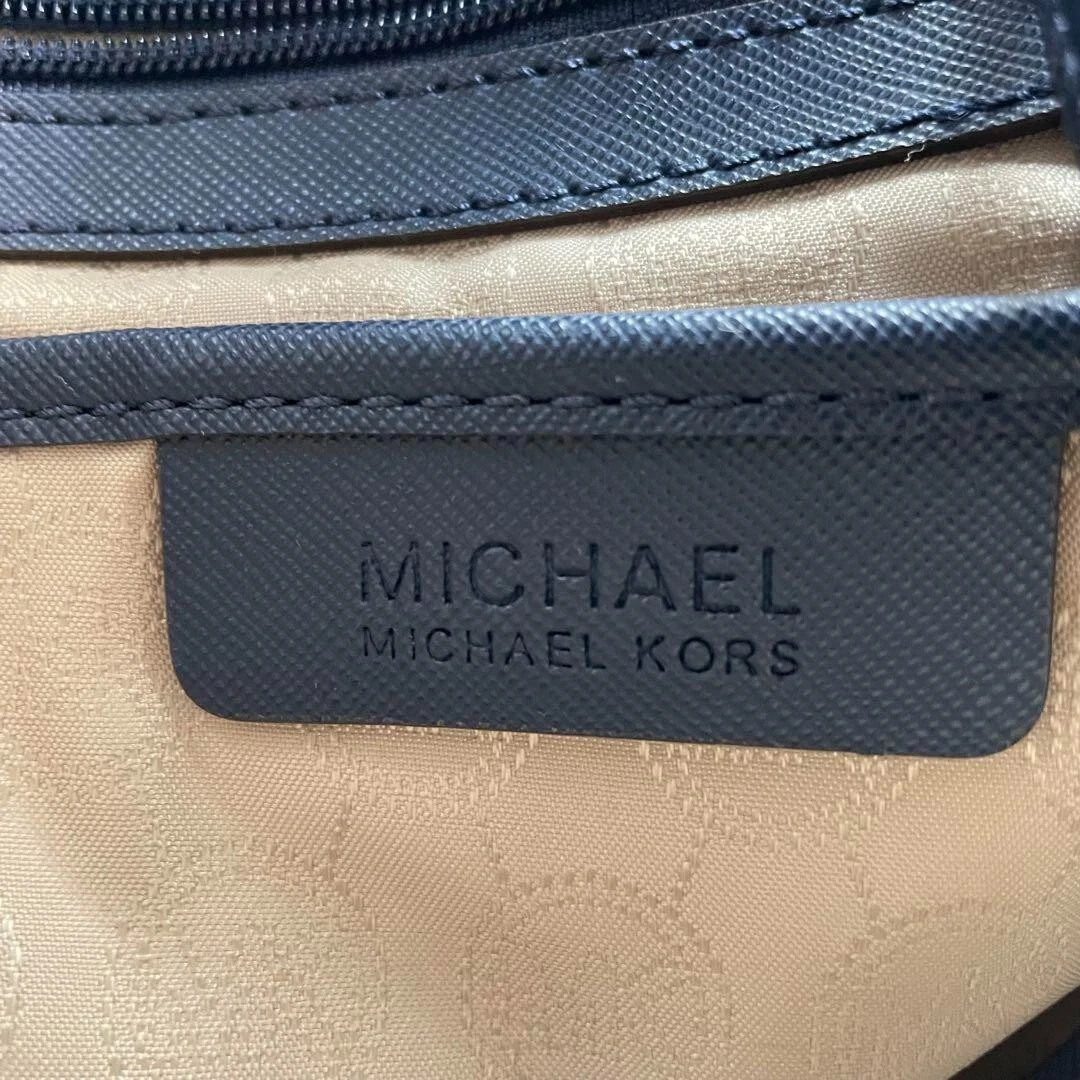 Borsa a mano Michael Kors in pelle marina FS437 tote bag tracolla lucchetto formale