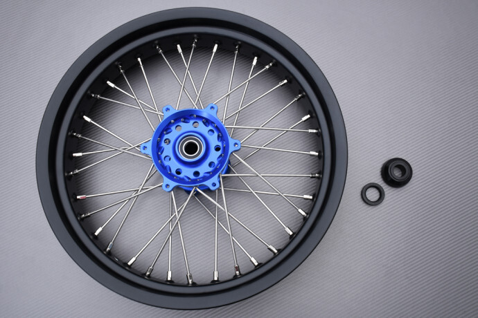 Jante avant 3.5x17 rayons inox pour moto Yamaha WR450F 2006-2018
