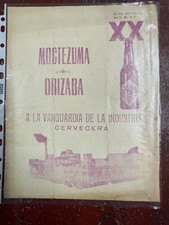 Hoja Revista Cerveza Moctezuma XX Dos Equis Orizaba De Colección México Años 30’s