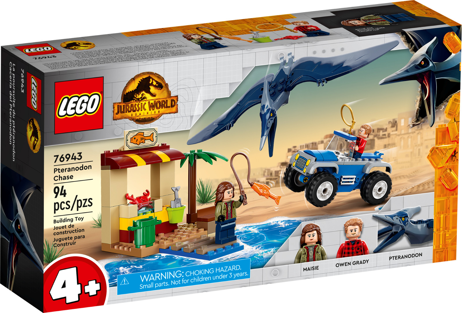 LEGO Jurassic World Pteranodon Chase Set 76943 New & Sealed FREE POST