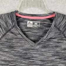 RBX PERFORMANCE Pullover Womens Small Black White Marled Long Sleeve Activewear