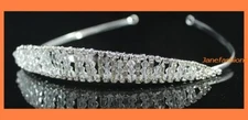 INCREDIBLE RHINESTONE TIARA HEADBAND BRIDAL PARTY H395