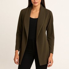 Daniela Corte Tuxedo Jacket Olive Green Small
