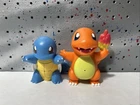 Vintage Nintendo Pokemon Charmander  & Squirtle Talking  Figure 1997 TOMY Toy