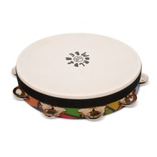 Latin Percussion LP7022 World Beat 10" Tambourine Single Row with Head 