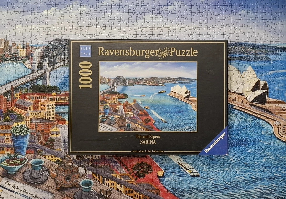 Ravensburger Tea And Papers Sarina Tomchin 1000 Piece Jigsaw Puzzle - Complete!