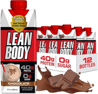 Labrada Lean Body Chocolate Protein Shake   40g Protein, 12 Pack