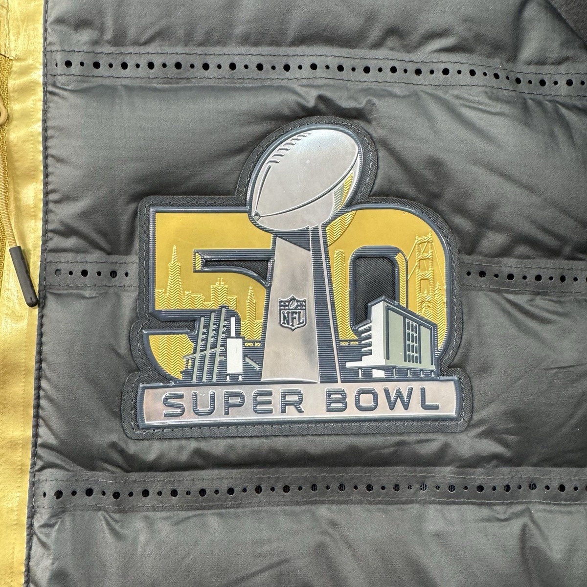 Denver Broncos Super Bowl 50 Nike Gold Collection Men's XXL