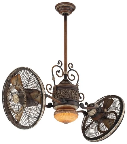 Minka Aire Traditional Gyro 42" Ceiling Fan - Belcaro Walnut 6-Blade - Picture 1 of 3