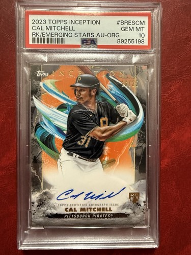 2023 Topps Inception - Cal Michell Rookie and Emerging Stars Auto /25 PSA 10