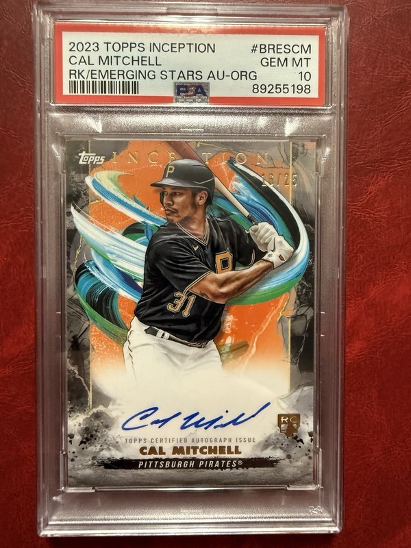 2023 Topps Inception - Cal Michell Rookie and Emerging Stars Auto /25 PSA 10