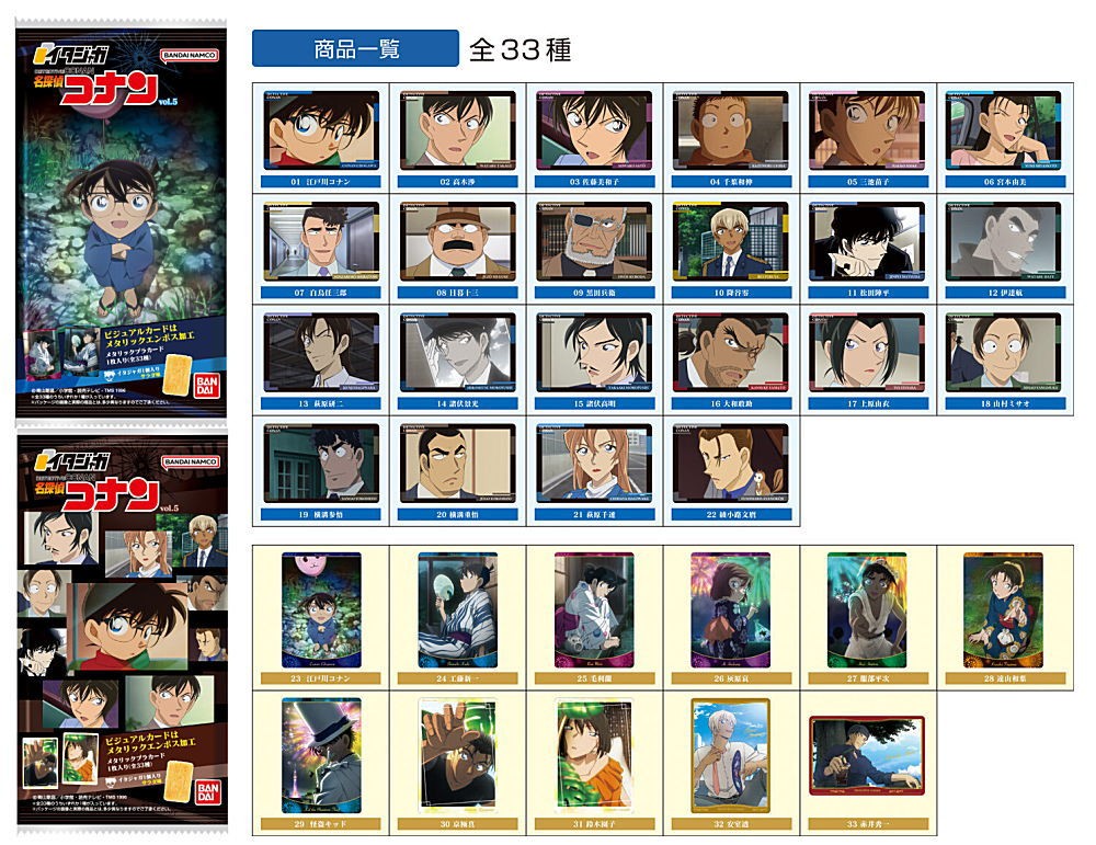 Itajaga Detective Conan Vol. 5 [Set of 33 Figures] Bandai Japan