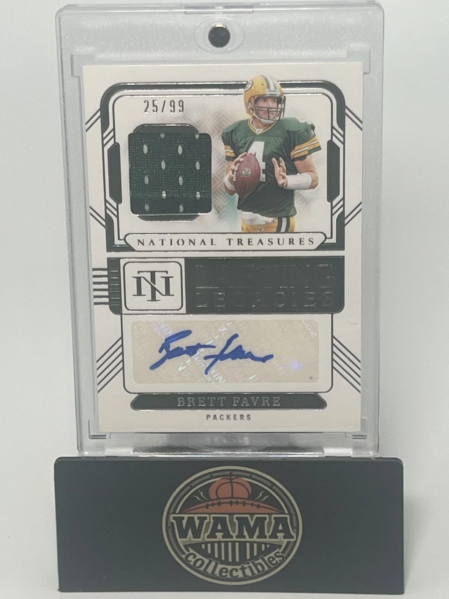Panini Brett Favre Football Autographed Sports Trading Cards