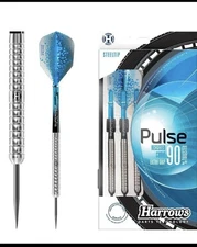 Harrows Pulse Steeltip Darts Extra Grip 90% Tungsten 25-Gram Recessed Curve NIB