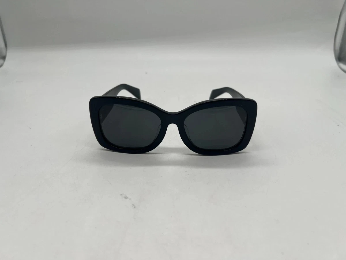 Prada Black Oval  Sunglasses with Dark Lenses
Authentic with case PRADA PR 17WS 1AB5SO Black Dark Grey Lens UNISEX Sunglasses  main image 3