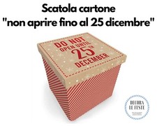 1 scatola cartone Natale, scatola confezione natale, scatola natale, regalo