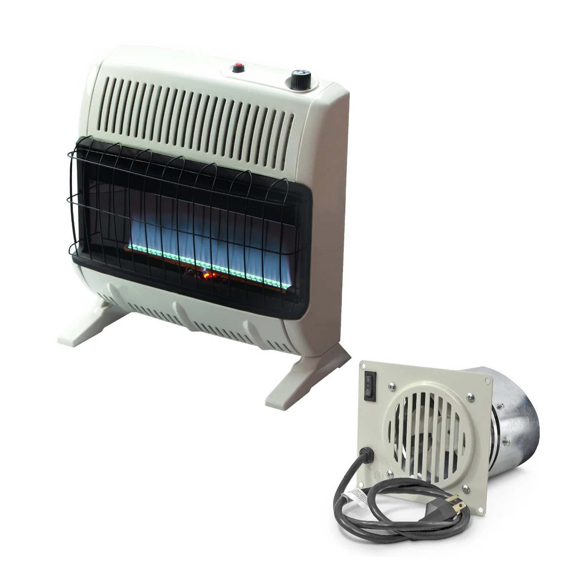 Mr.Heater 30000 BTU Vent Free Blue Flame Natural Gas Heater W/ Blower  663701838145 | eBay