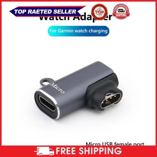 Micro USB Female Watch Charger Adapter Connector for Fenix 7/7S (Elbow) UK - Afbeelding 1 van 8