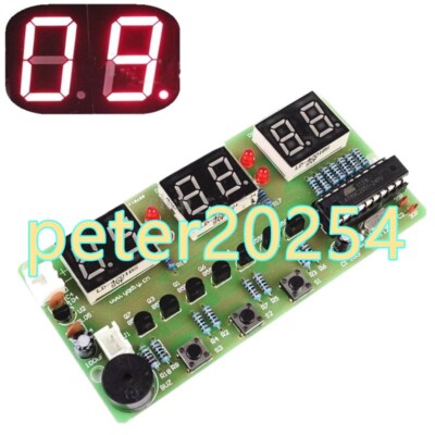 1PC NEW Single-chip AT89C2051 six-digit digital clock kit LED DIY parts #LL