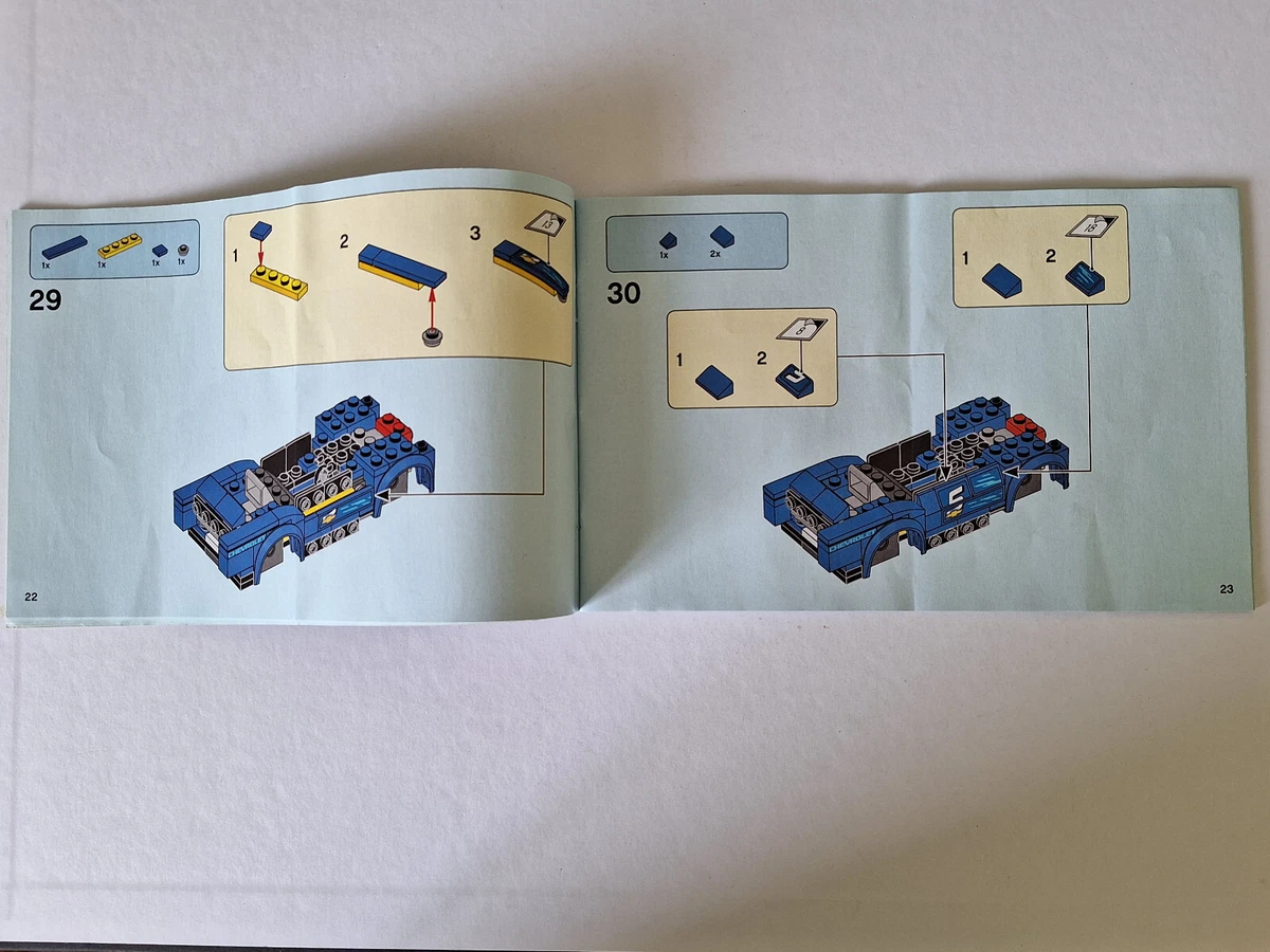 Instructions Manuel Instructions LEGO 75891 Car Race Chevrolet