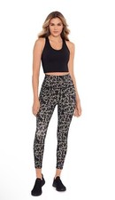 NWT Miraclesuit Tortoise Shell Tummy Control Performance Leggings S Small