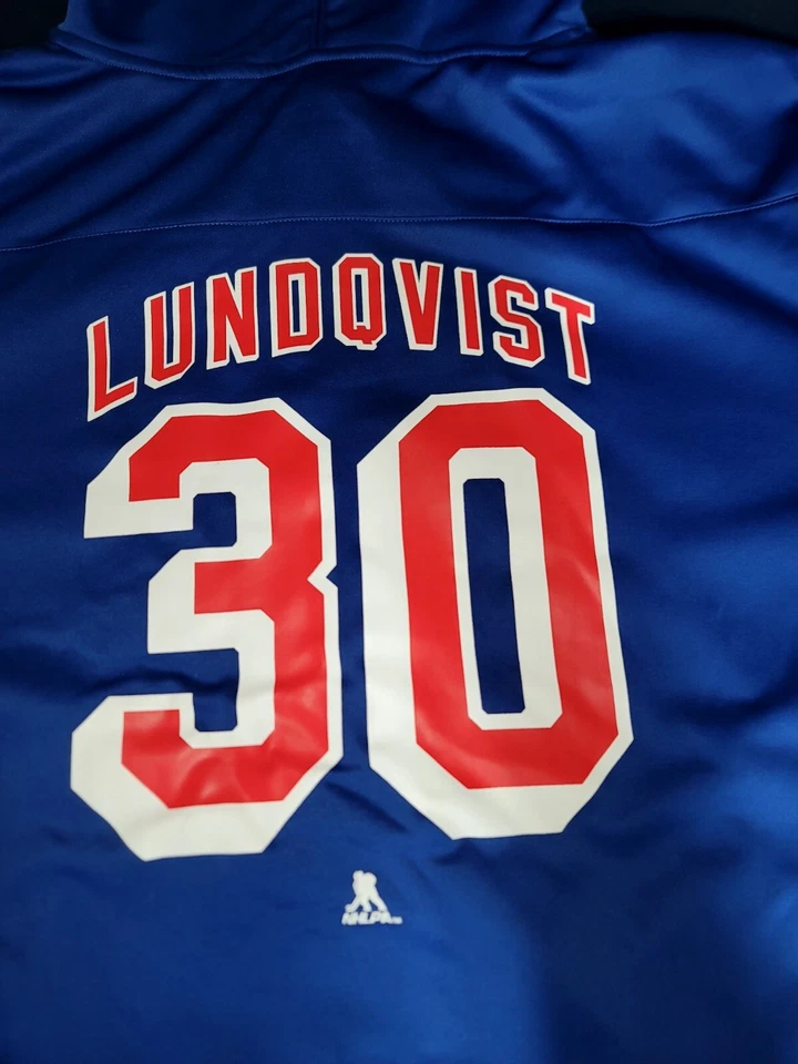 New NHL New York Rangers jersey style cotton hoodie men 3XL - Image 3 of 4