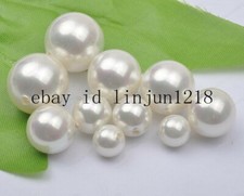 Wholesale 8MM-20MM Natural Round Mother Of Pearl Shell Half Hole Drilled Beads