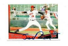 Juan De Paula signed autographed 2019 Lansing Lugnuts team card Santo Domingo e