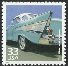 US #3187g MNH 1999 Celebrate the Century 1950s Tail Fins and Chrome
