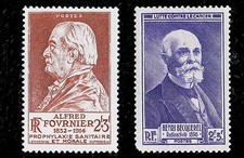 TIMBRE FRANCE NEUF N° 748  ** et 749 **  ANNÉE 1946 Gomme d'origine