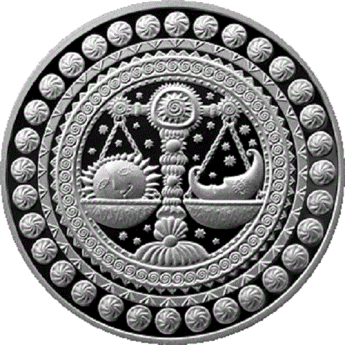 Belarus 2009, LIBRA. Sign of the Zodiac, 1 ruble, Copper-nickel - Picture 1 of 2