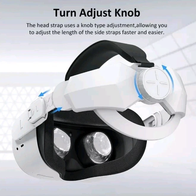 Strap with Battery Compatible with Quest 3 -Adjustable 6000mAh Battery Strap wit - Image 3 of 4