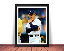Framed SPARKY ANDERSON Photo Picture DETROIT TIGERS Coach - 8x10 or 11x14 (W2)