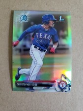 2017 Bowman Draft Chrome Refractor Christopher Seise 1st Bowman Rangers QTY