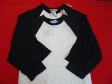 Lot of 2 Bike Baseball Undershirts White / Black Cotton Size Adult S