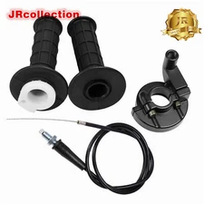 Twist Throttle 67" Accelerator Handle Grips and Cable Set for 7/8" 50cc - 250cc