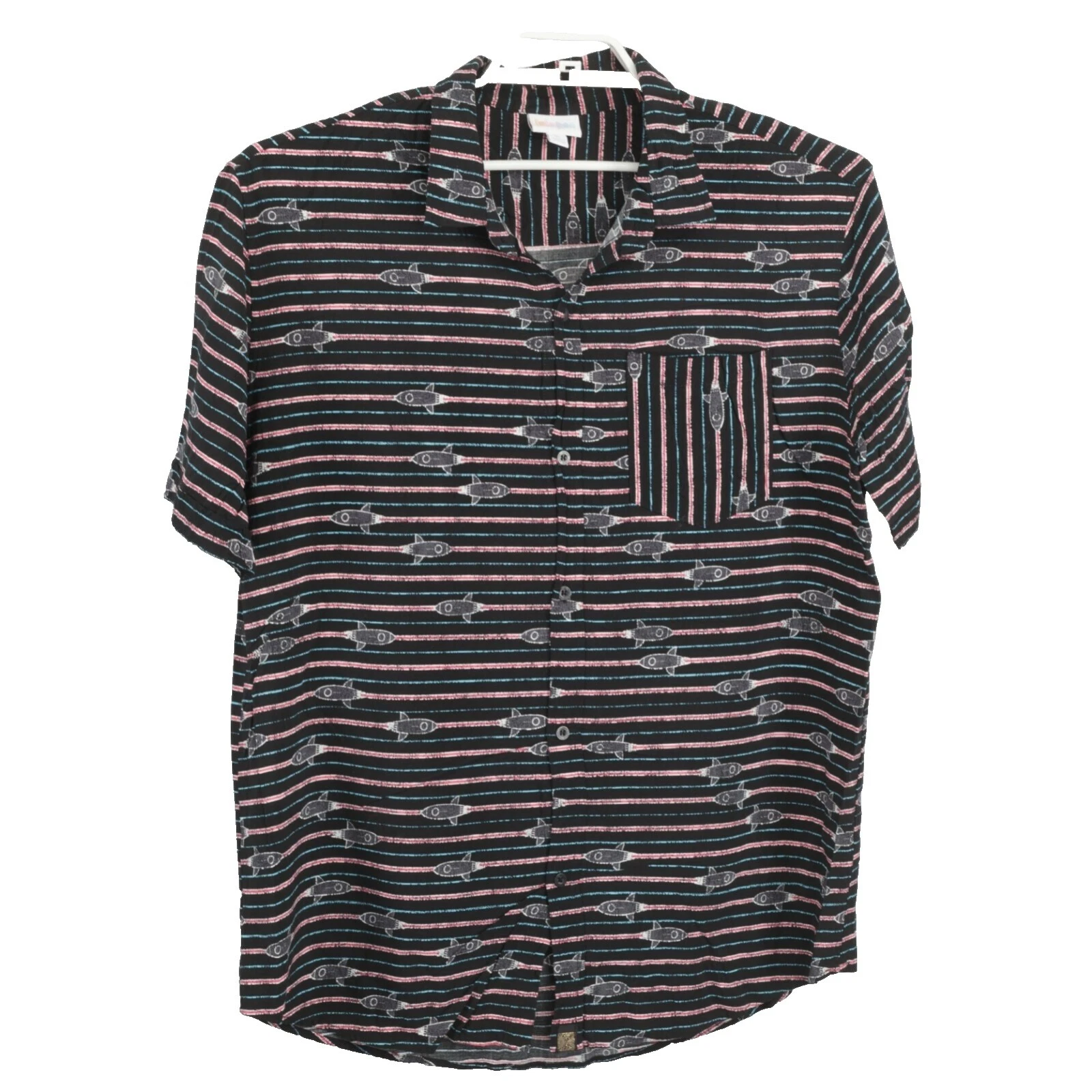 Botón Informal a Rayas LuLaRoe-Down Shirts for Men